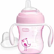 Chicco: Transition Cup 200ml 4M+ (Pink)