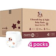 Iconic Babycare Ultrasoft Day & Night Baby Pants (Pants XL38) 4 Packs