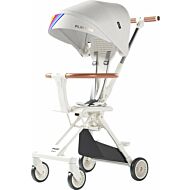 Lucky Baby: Easi 2 Way Baby Cabin Stroller Rider/Walker (White Rainbow)