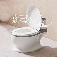 Lucky Baby: Mini Toilet Potty W/Sound (Grey)