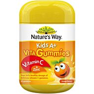 Nature’s Way: Kids A+ VitaGummies Vitamin C & Zinc 60's (Orange Flavour)