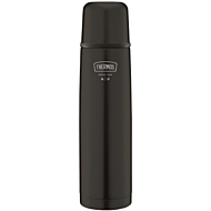 Thermos: Light & Compact Slim Stainless Steel Flask 1000ml (FBB1001) Black - 22% OFF!!
