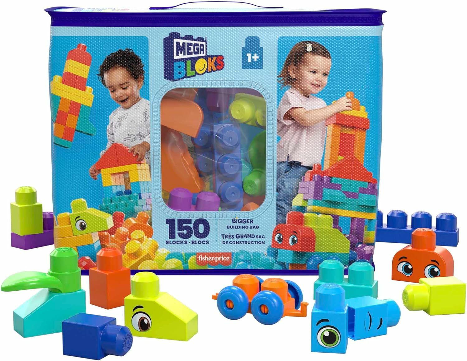 Mega Bloks: Bigger Building Bag 150 BLOCKS
