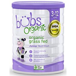Bubs Organic Grass Fed Junior Nutrition *Stage 4* (3-12